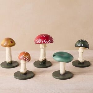 JOHN DERIAN | mushroom figurines
